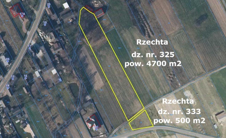 działka na sprzedaż - Sieradz (gw), Rzechta